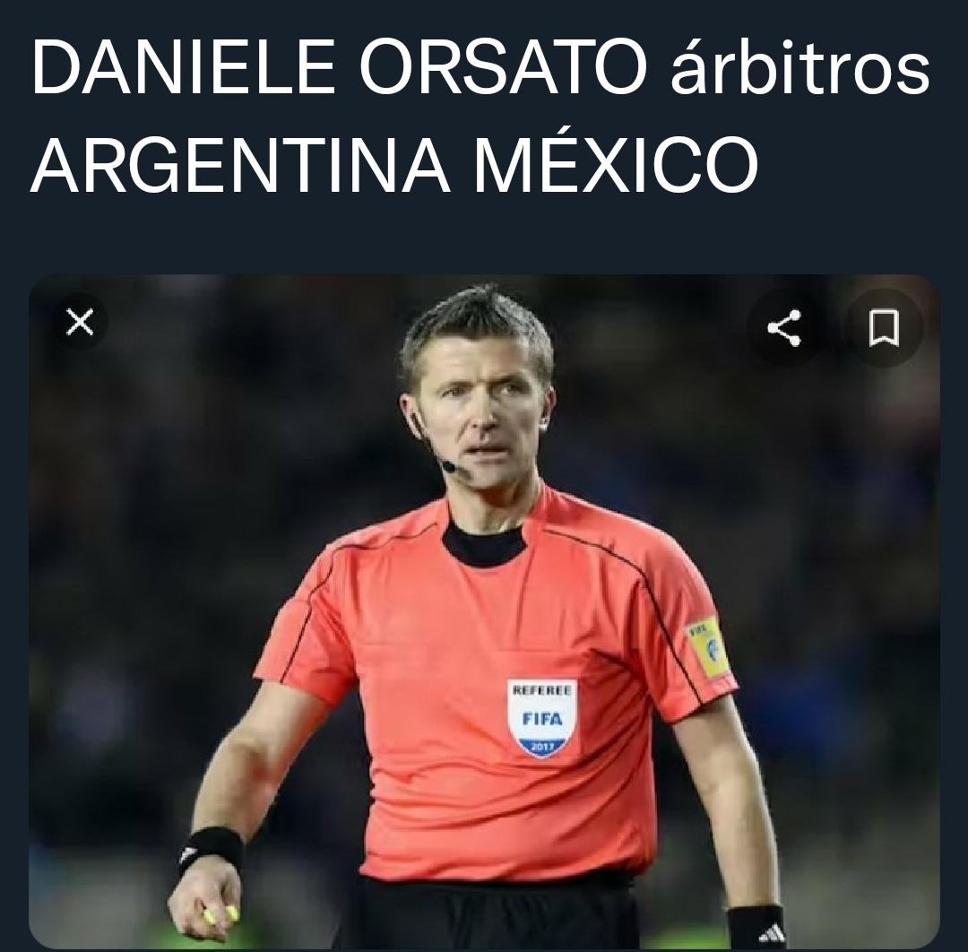 El árbitro Italiano que inauguró el mundial de Qatar2022.