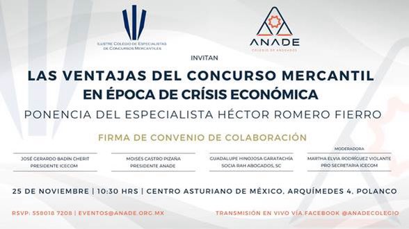 lupita_hinojosa's tweet photo. El día de mañana a las 10:30 hrs. tendré el privilegio de participar en el evento académico que servirá de marco para la firma del convenio de colaboración entre el #ICECOM y @ANADEcolegio
¡Seguimos avanzando en la construcción de una cultura concursal en México! https://t.co/G6ncS6snW7