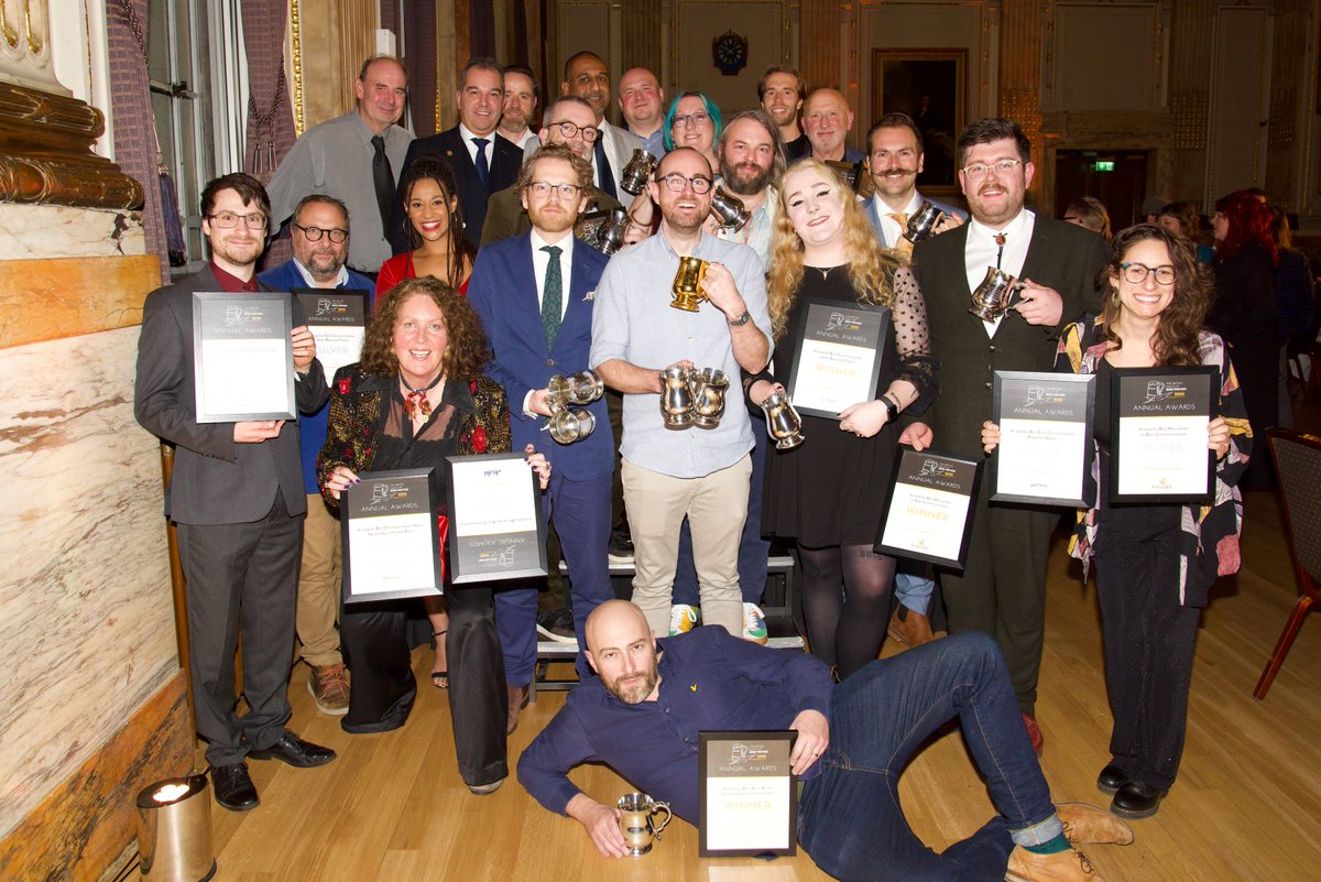 CAMRA_Official's tweet photo. Congratulations to all the finalists and winners celebrated at last night's @Britbeerwriters Awards! 🏆

Hearty congratulations to CAMRA contributors @Morrighani, @DavidJesudason, @tabamatu, Matthew Rogers, @amethyst_heels, @JonnyGarrett and @theciderologist for your awards 🎉 https://t.co/ZJAXat4fST