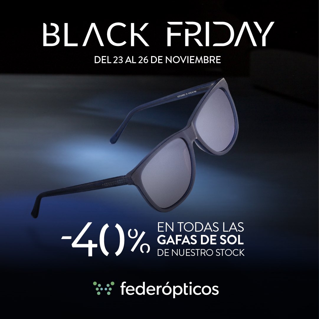 federopticostc's tweet photo. ⚠️𝗕𝗟𝗔𝗖𝗞 𝗙𝗥𝗜𝗗𝗔𝗬⚠️💥𝟰𝟬% 𝗗𝗘𝗦𝗖𝗨𝗘𝗡𝗧𝗢 en TODAS LAS 𝗚𝗔𝗙𝗔𝗦 𝗗𝗘 𝗦𝗢𝗟 Y 𝗚𝗥𝗔𝗗𝗨𝗔𝗗𝗔𝗦 de nuestra óptica💥¡¡Aprovecha nuestros descuentazos hasta el sábado!!
⁣
⚡Date prisa⚡️ #BlackFriday https://t.co/i5oV3HnvYC