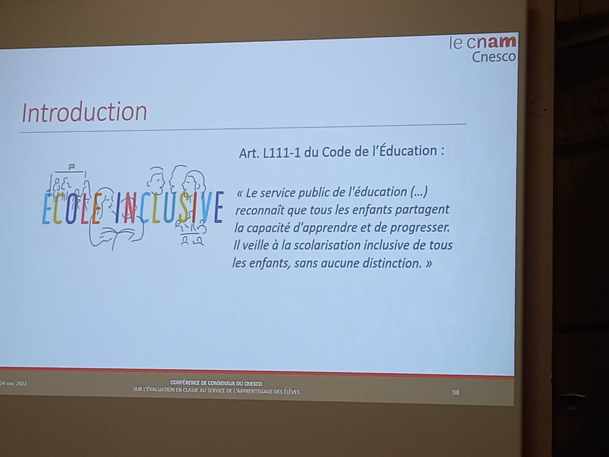 samiralaroui's tweet photo. 🙏 @Cnesco @LeCnam pour ces 2 jours #CC_Evaluation très riches!
🙏 @PapNdiaye @reseau_canope @ReseauInspe @educIFE @ENSdeLyon @cafepedagogique #AndréTricot
@HuartJean @frhannequin
#formation #inclusion @AnnePadier
#cooperation
Des pistes💡 pour faites évoluer les pratiques! https://t.co/zrgYcZZ82S