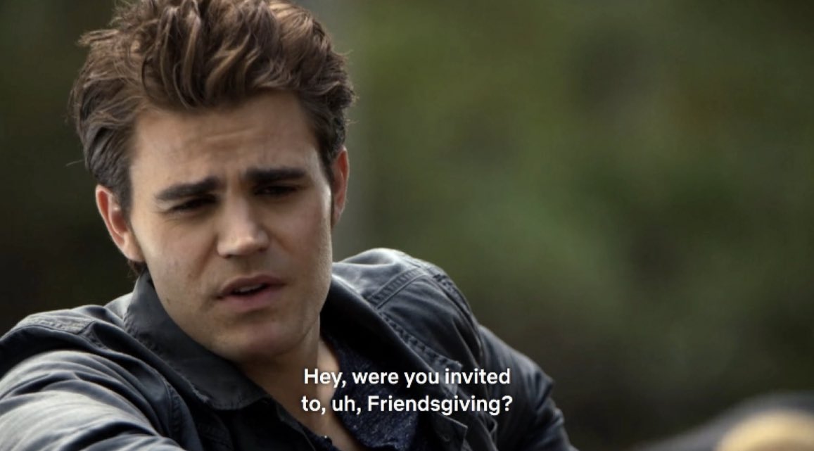 elenaslois's tweet photo. Yearly reminder that Stefan Salvatore was not invited to Friendsgiving https://t.co/WuDX39gLfj