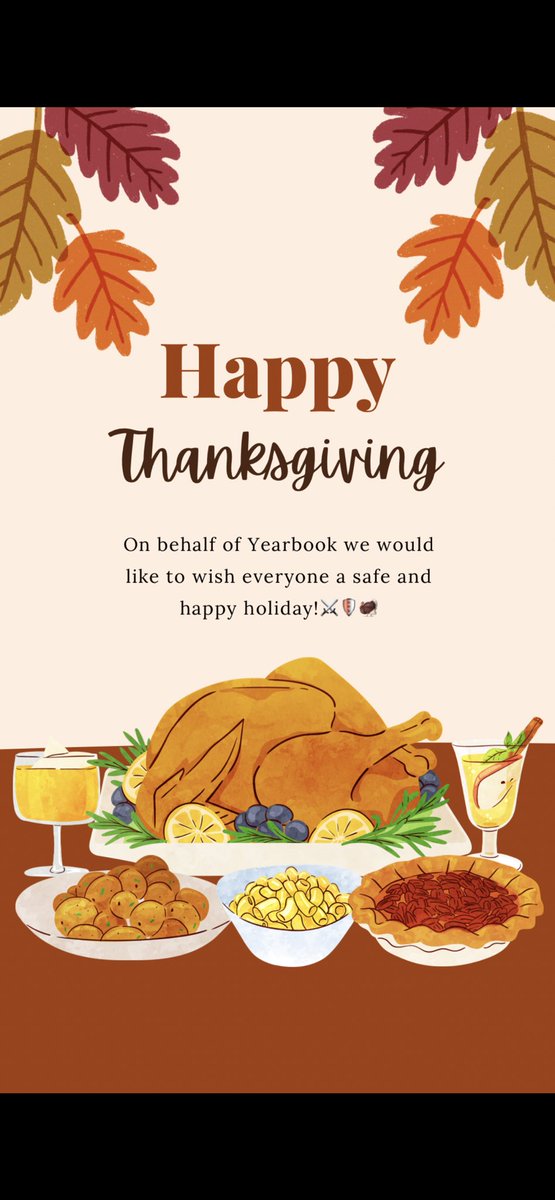 hanksyearbook_'s tweet photo. Wishing you and your family a safe and Happy Thanksgiving!🦃🍁🧡 #hanksyearbook #yearbook #unkighted https://t.co/xvgZfG6jO6