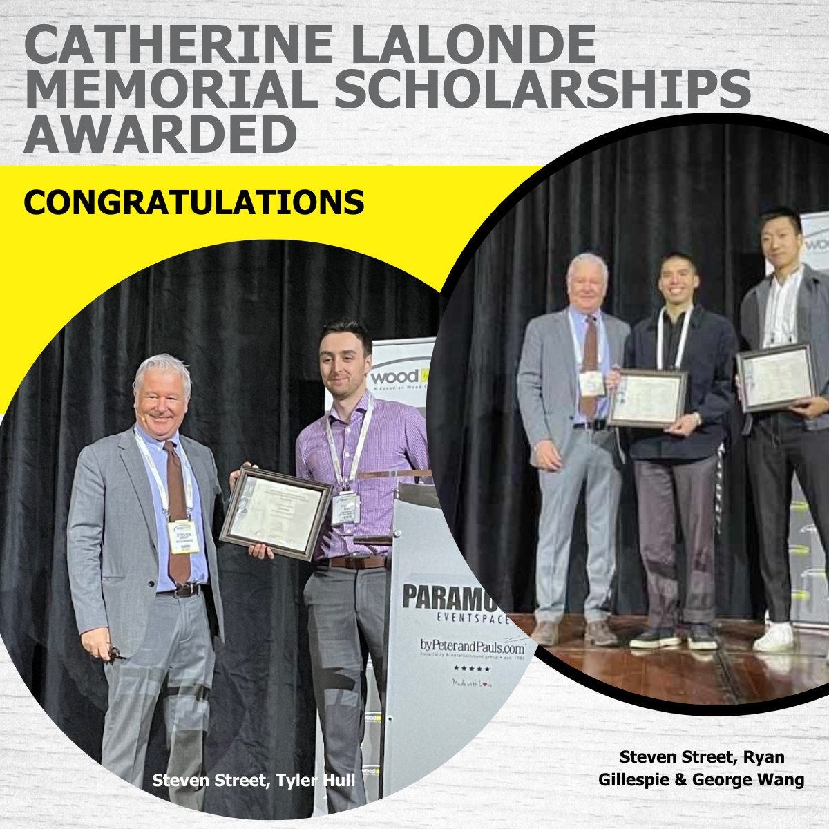 Today we awarded the Catherine Lalonde Memorial Scholarships to Mahboobeh Fakhrzarei @UAlberta, Tyler Hull @UWaterloo & Ryan Gillespie & George Wang @UofTDaniels. Recipients’ submissions exemplify the level of enthusiasm & expertise that Catherine inspired within our industry