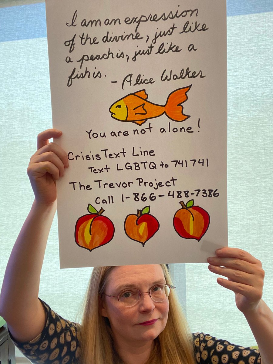 GottaBeCrazy2's tweet photo. Even if you are spending the holiday with people who do not accept you, you are no alone!
#GISH2020 #AprilMiniHunt #Item51: A lot of LGBTQ+ people are with people who don’t accept them as they are. Post a photo of you holding a sign with a message of support. #LGBeTogether #GISH https://t.co/BRdGPLkqnM