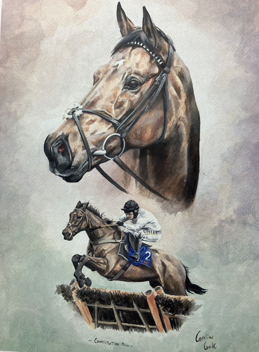 horseart1's tweet image. NOVEMBER GIVEAWAY. For a chance to win a copy of one of these Limited Edition prints, simply like this post and retweet quoting your choice #ConstitutionHill #Baaeed #StageStar #Trueshan. Competition drawn 01/12/22. Print details on carolinecook.net