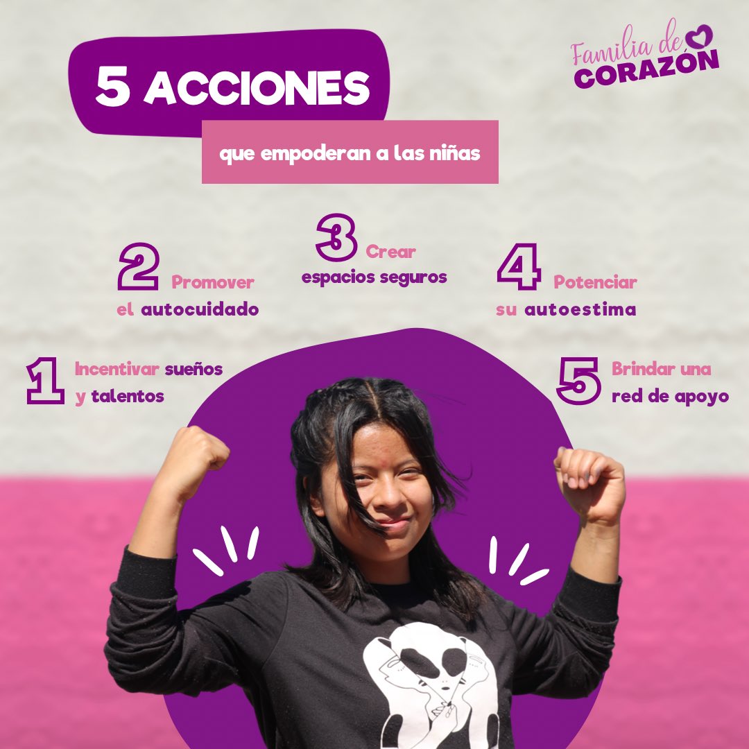 “El empoderamiento de las niñas es clave para romper el ciclo de discriminación y violencia, para que sus sueños sean realidad y gocen de un desarrollo integral" #UNICEF