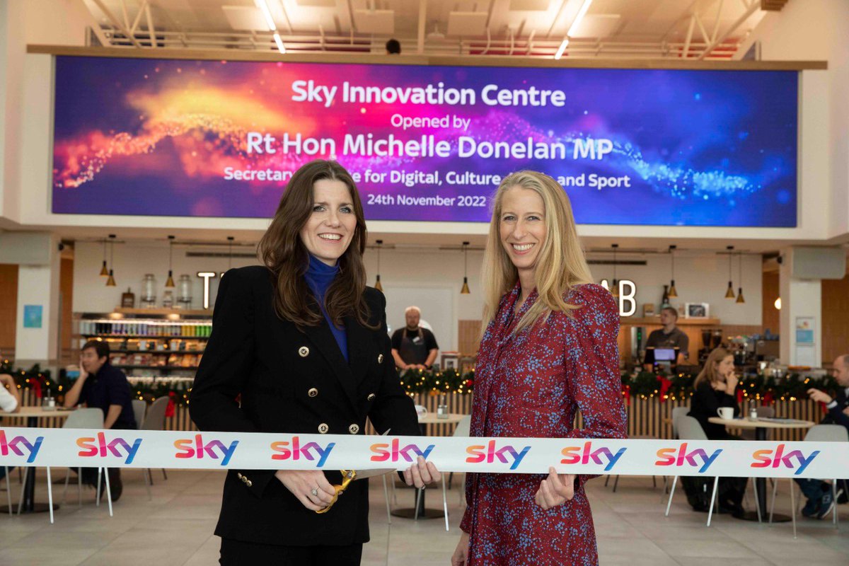 Back in the day, I used to work at <a href="/SkyGroup/">Sky Group</a> Osterley campus so I was delighted to return to officially open their new state-of-the-art Innovation centre. 
It will be a space for engineers to develop best-in-class digital products. Fantastic to see Sky backing British innovation.