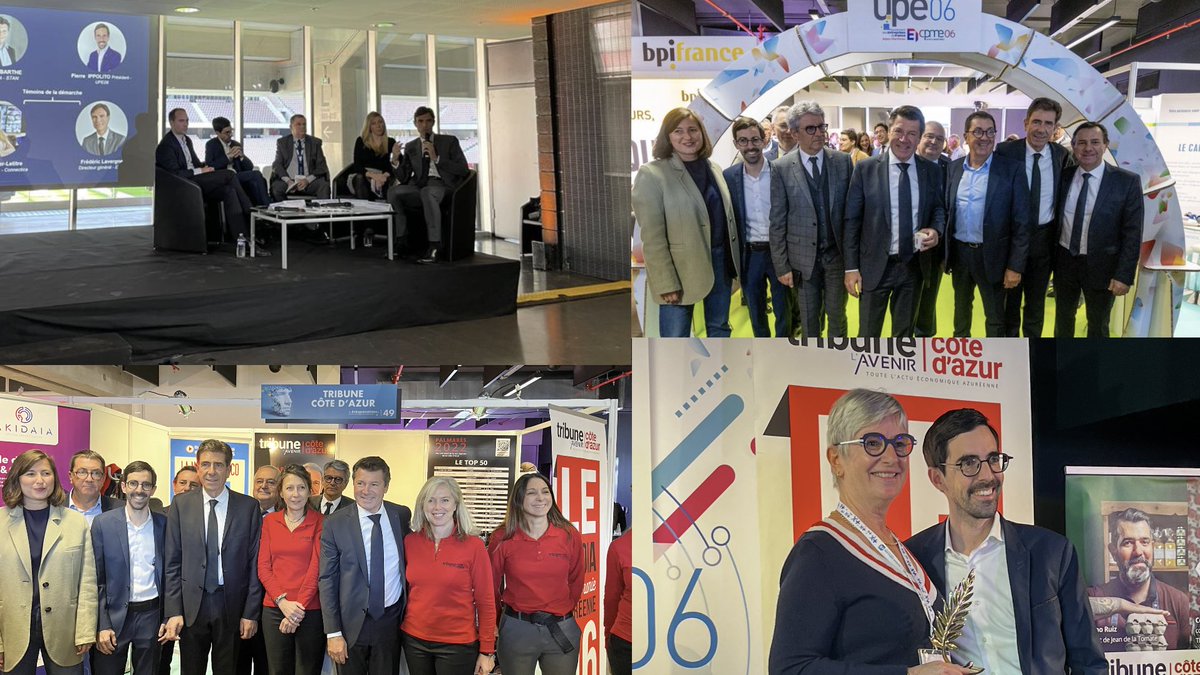 PierreIppolito's tweet photo. Honoré d’avoir remis la palme leader
@Tribuca à l’entreprise Virbac lors du 21ème salon des #Entreprenariales organisé par l’UPE06 avec pour thème « l’IA, un enjeu pour l’entreprise ». Merci aux équipes et à toutes les entreprises qui ont contribué à la réussite de cet événement. https://t.co/CABVAA5K4R
