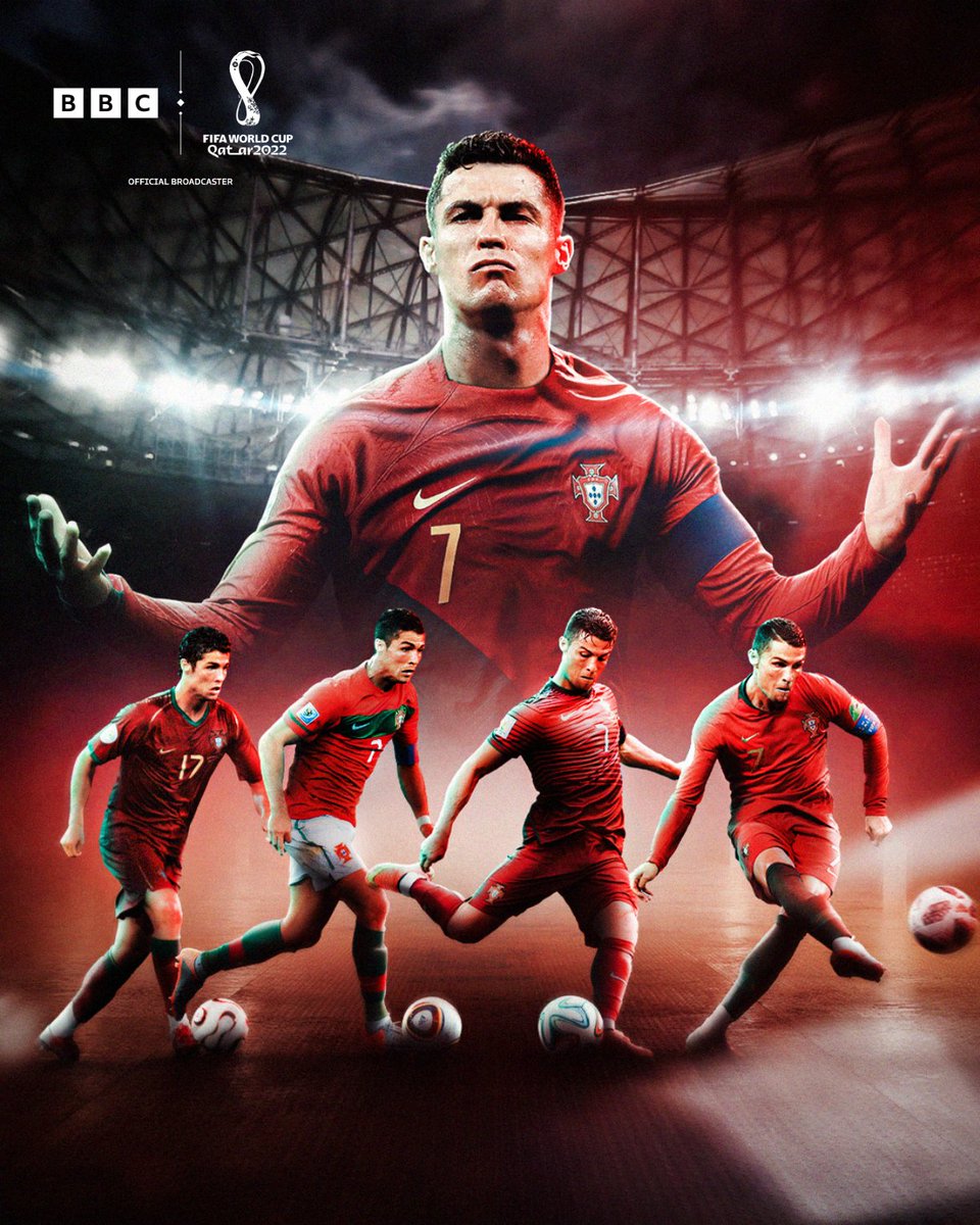 Cristiano Ronaldo has now scored in FIVE World Cups.

Incredible.

#BBCFootball #BBCWorldCup