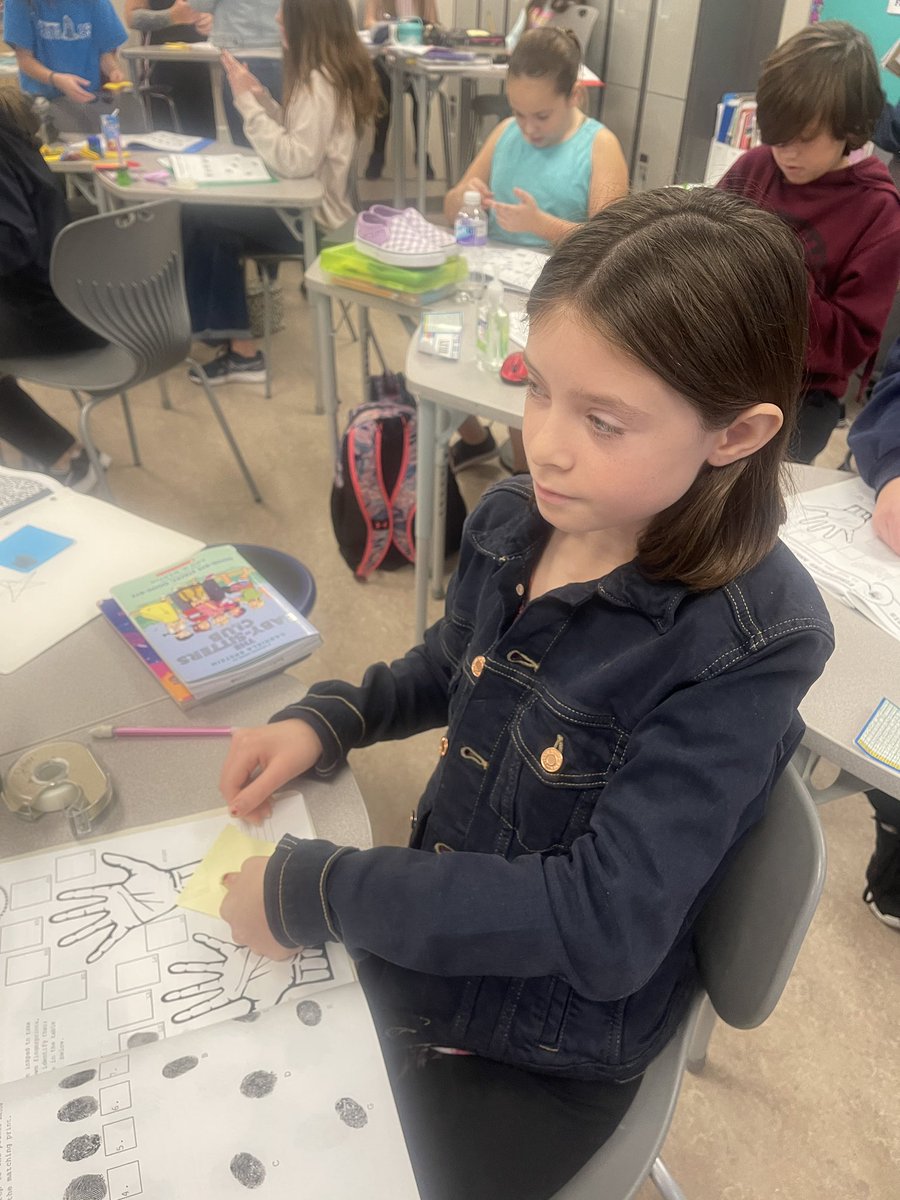 Loops &amp; arches &amp; whorls, oh my! Having a blast in 6N today investigating our fingerprints. <a href="/IRIC_WC/">IRIC</a>