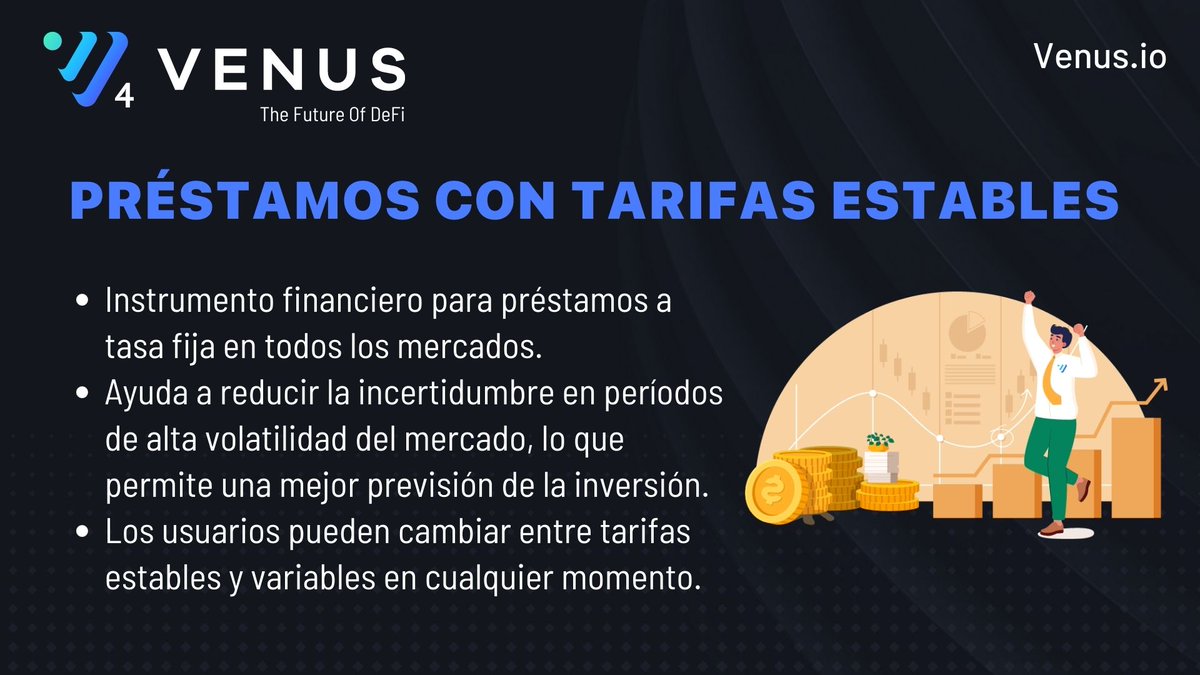 edumarleonc's tweet photo. ¡Una de las características más esperadas por la comunidad ya está aquí!
Queremos presentar una innovación en nuestros instrumentos financieros llamada "Tasa estable #Borrowing" para reducir la incertidumbre en tiempos de alta volatilidad
#StableRate
#Loans
#Lending
(3/8) https://t.co/qIs5DF7Gny