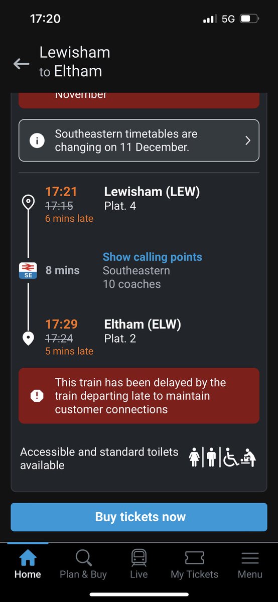 ParsleyTracy's tweet photo. So what exactly does this mean, delayed to maintain connections?  Delayed because of other unconnected delays @Se_Railway https://t.co/GAdmMtZ0jt