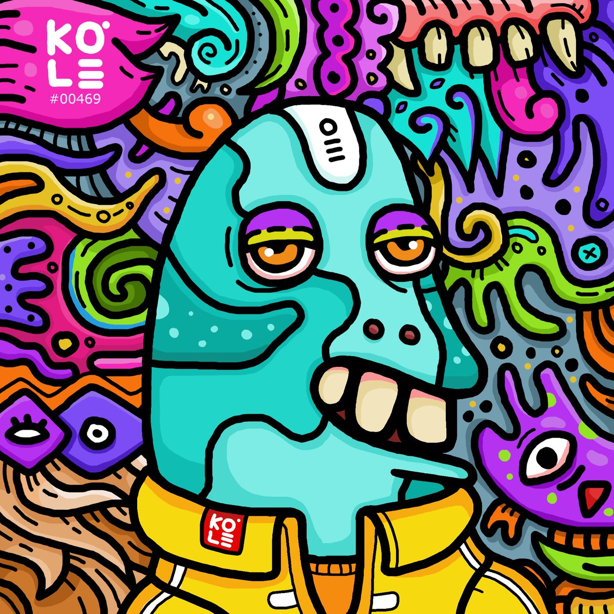 New Drop Before Sleep 🥱🔥#kolemozter #469 - A special Characteristic of KoleMozter with a bold black outline and colorful doodle abstract style. Check this unique #nftcollection on Opensea in #polygon Chain💎
✅Qty: 1
✅0.025 $WETH
✅ opensea.io/assets/matic/0…