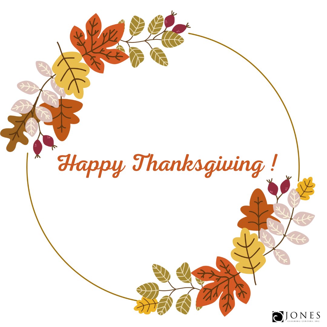 jonescleaning's tweet photo. We hope everyone has a beautiful Thanksgiving! 🧡 https://t.co/0bPEfrnsi8
