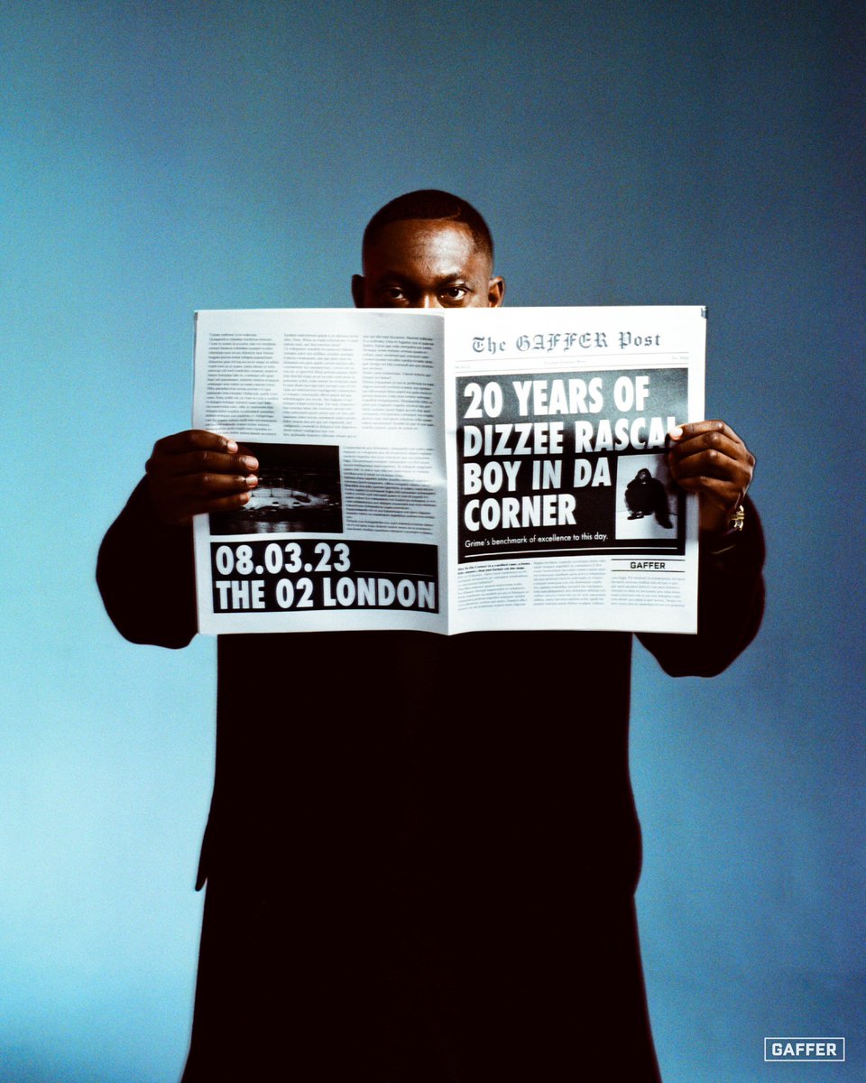 willbeach__'s tweet image. Dizzee Rascal for @GAFFER // having grown up listening to Boy In da Corner, this one was a cool moment. So many of his songs are attached to good memories of my upbringing.