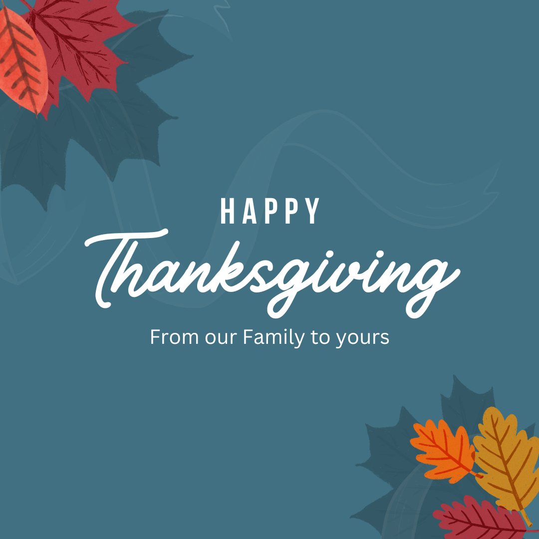 myfuiinc's tweet photo. Wishing our employees, clients and vendors a safe and Happy Thanksgiving!
#happythanksgiving https://t.co/DawNMuDufh