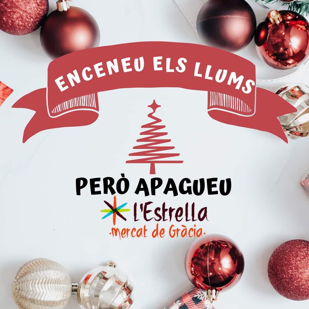 A Barcelona enceneu les llums però apagueu l’Estrella @adacolau <a href="/barcelona_cat/">Barcelona</a> <a href="/mercatlestrella/">Mercat l'Estrella</a> <a href="/bcn_hg/">Horta-Guinardó</a> <a href="/Bcn_Gracia/">BCN Gràcia</a>