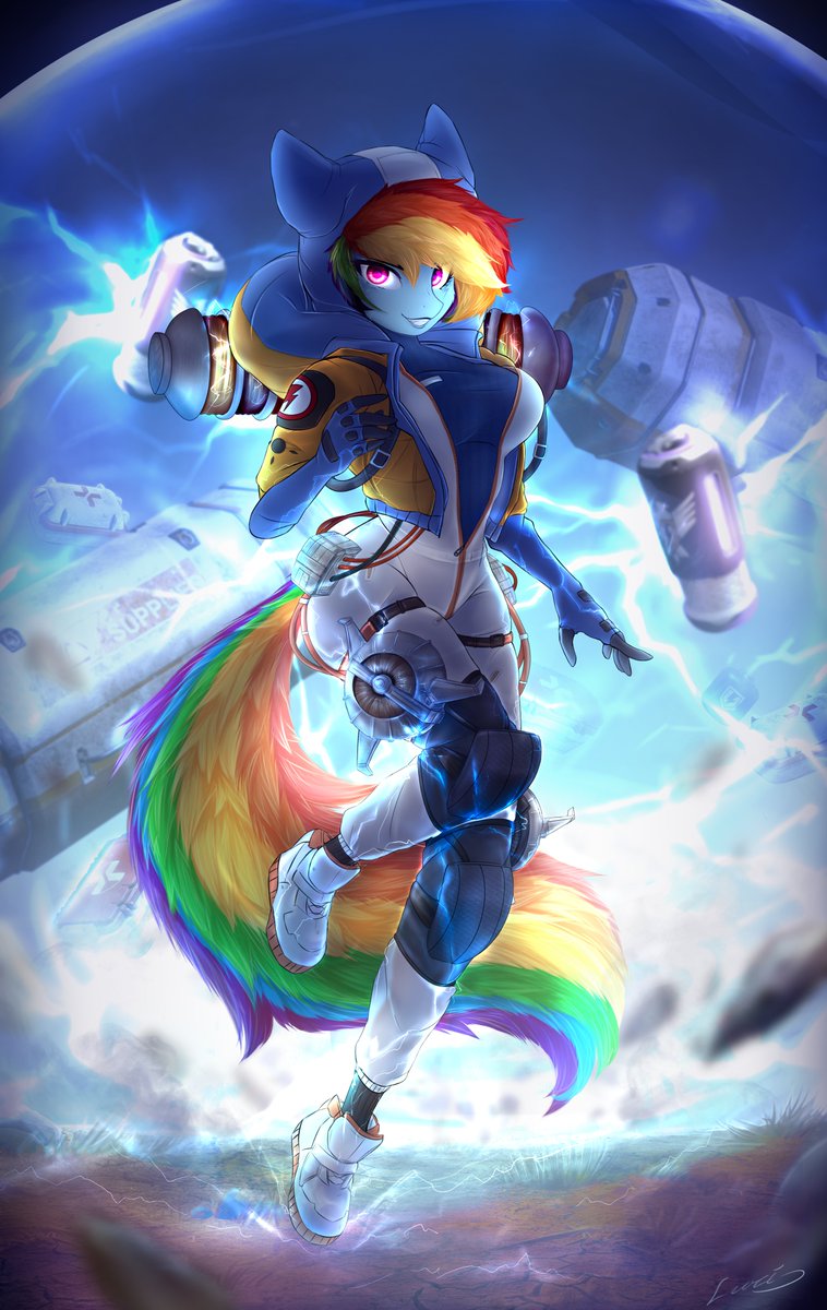 #apexlegends #apex #ponyart #pony #art #ponyg4 #mlp #rainbowdash #wattson #g4