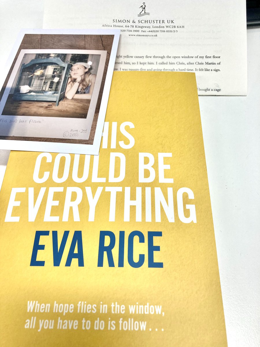 Gasped when I opened this. Have always loved @EvaRiceAuthor! Thanks, @Clareaux, for this ray of sunshine ☀️