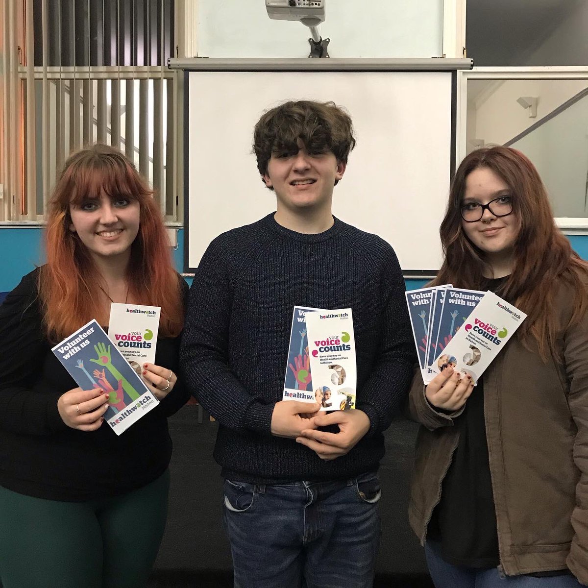 On Tuesday we were joined by Kathy from <a href="/hwhalton/">Healthwatch Halton 🏳️‍🌈‍</a> to learn about their role and feedback the findings from our Make Your Mark health and well-being consultation. 

Healthwatch act as the independent voice of local people, collecting and using feedback to improve services.