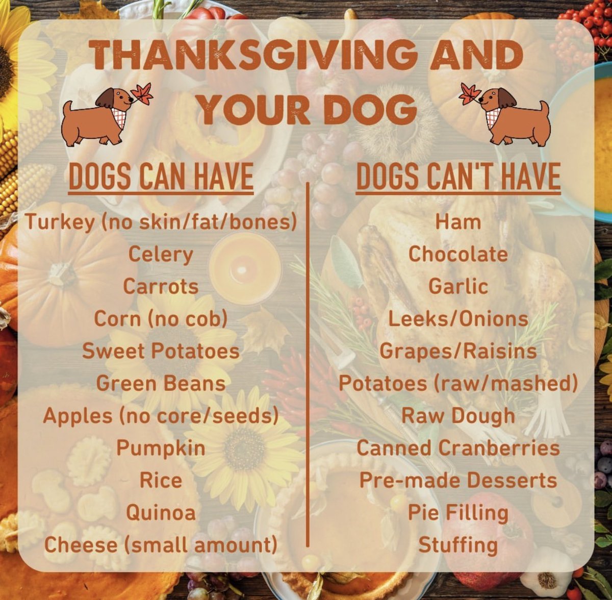 GaryYedid's tweet image. Anyone with pups - Be cautious of what they can and can’t have this holiday