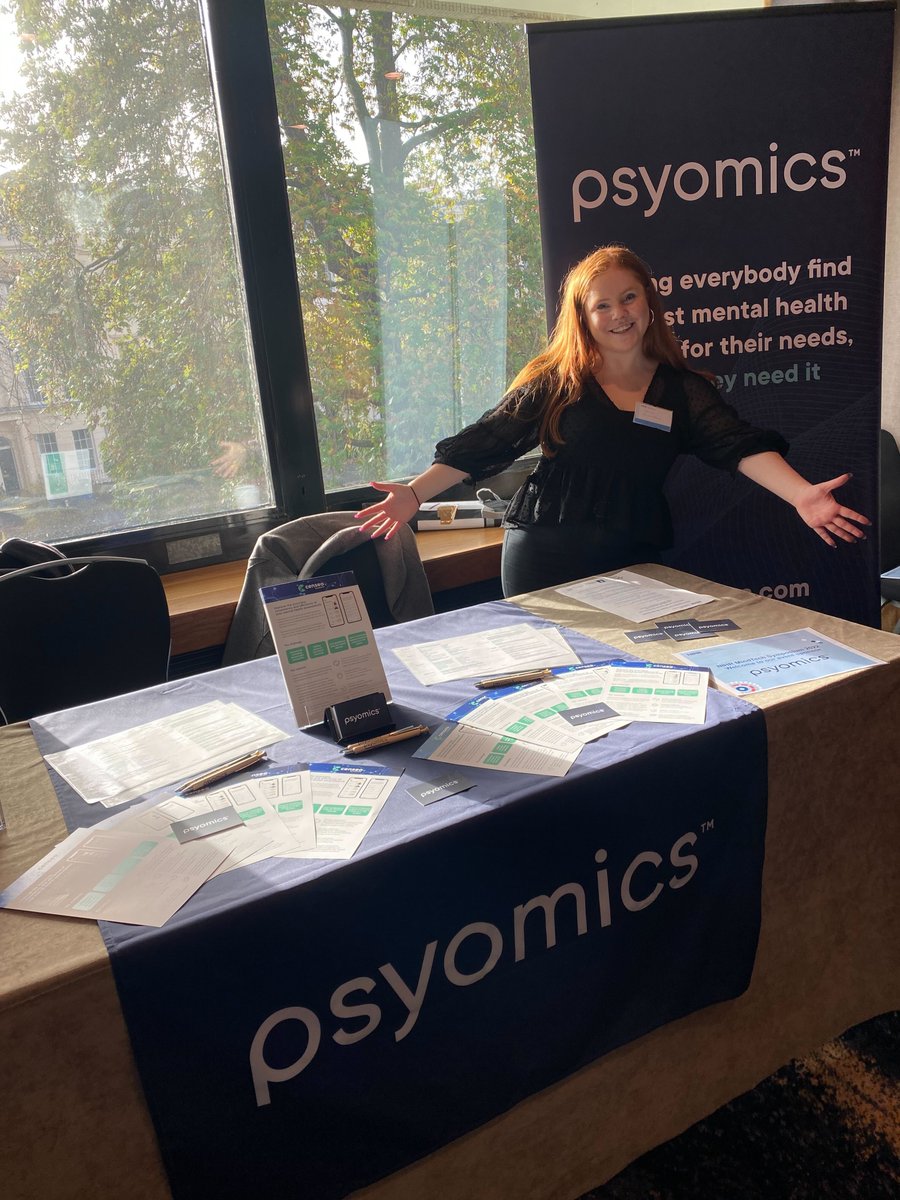 Psyomics's tweet photo. A fantastic day here at Mindtech for Dr Melinda Rees, Erin Funnell and Barnaby Perks.
Barnaby joined an exciting panel on how digital is unlocking scalability for mental health, before a keynote from Tim Kendall on the future of digital mental health.
#mindtech2022 https://t.co/pn3oIhD996