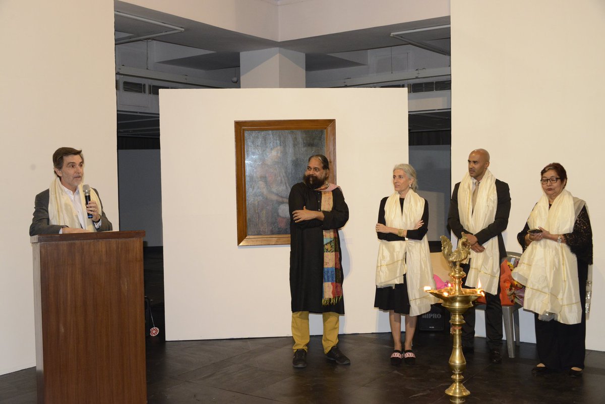 Some glimpses of the inauguration program of Exhibition Of Artworks by artist António Xavier Trindade - a painter from Goa under Cultural Exchange Programme between India and Portugal.