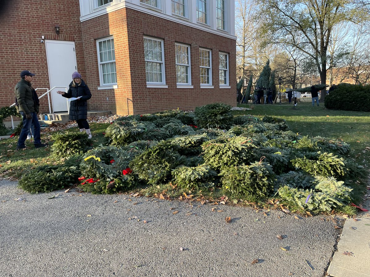 AmyThompsonMD's tweet photo. Mariemont @boyscouts Troop 149/1149’s 🎄🎄🎄finally arrived this morning! Tree lot is open tomorrow selling fresh cut NC Fraziers from 6-12’ with a few huge 15-18’ trees. Plus roping, candles &amp; @girlscouts wreaths! https://t.co/aS6nZt7EA7 https://t.co/DwnwvxF4cM