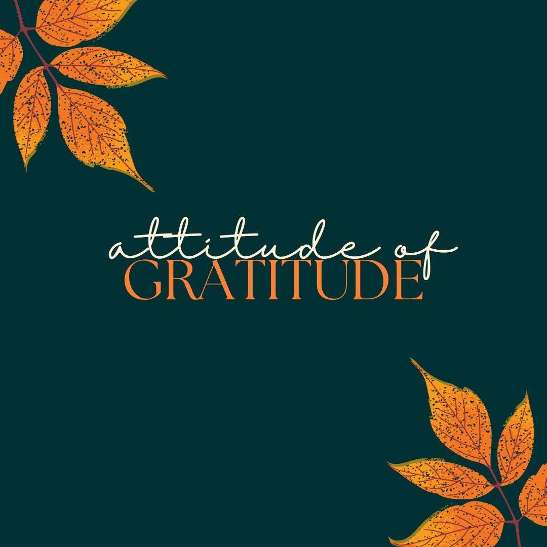 We maintain an attitude of gratitude as we enter this Fall Break. However you spend this day and the rest of your weekend we hope that you engage in rest and reflection.