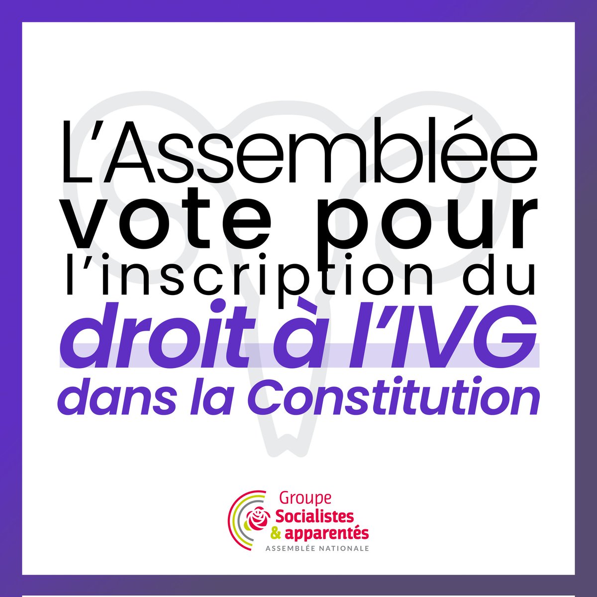 LeseulG's tweet photo. Etape réussie pour garantir le droit à l'avortement dans notre Constitution ! 
Si le processus constitutionnel va jusqu'à son terme, le droit à l'IVG sera inscrit à l'article 66 : "La loi garantit l'effectivité et légal accès au droit à l'interruption volontaire de grossesse". https://t.co/JxfrBRsxHj