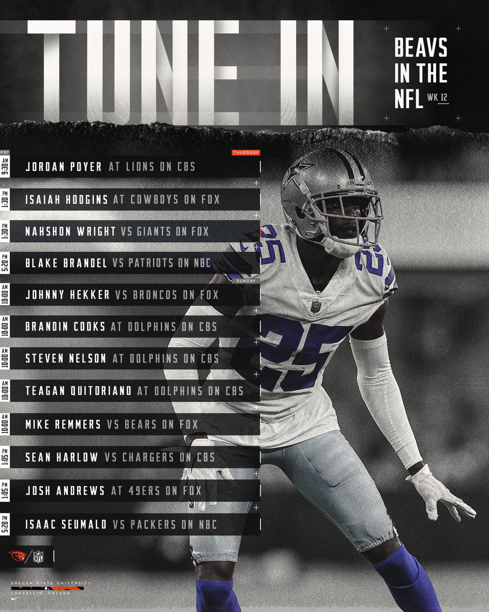 love us some #NFLBeavs on turkey day 🦃🏈