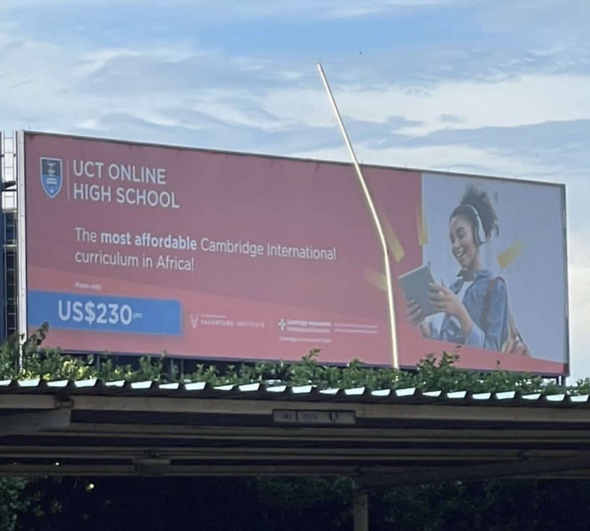 Big ups <a href="/UCT_news/">UCT</a> <a href="/FabAcademic/">Kgethi Phakeng, PhD(Wits); Hon DSc (UBristol)</a> saw this advertising board in Gaborone , Botswana