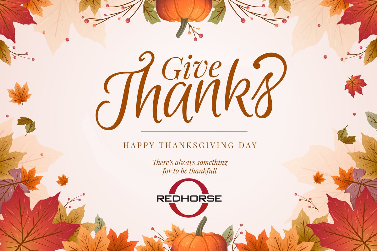 Thanksgiving is not about hunting down the perfect gift or a day off from work. It’s a time for family and friends to gather – to slow down, reconnect, express gratitude, and give thanks.
- Redhorse CEO John Zangardi

Wishing you and yours a very Happy Thanksgiving.