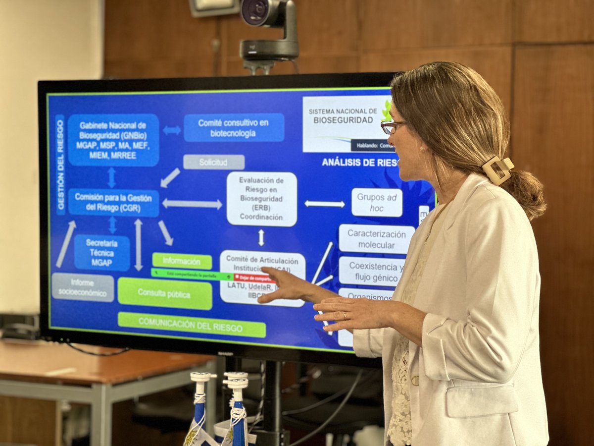 En la sede central del #MGAP se reunió, por primera vez, el Gabinete Nacional de Bioseguridad junto con la Comisión para la Gestión del Riesgo y los evaluadores técnico-científicos de los Grupos Ad hoc del Sistema Nacional de Bioseguridad

gub.uy/snb