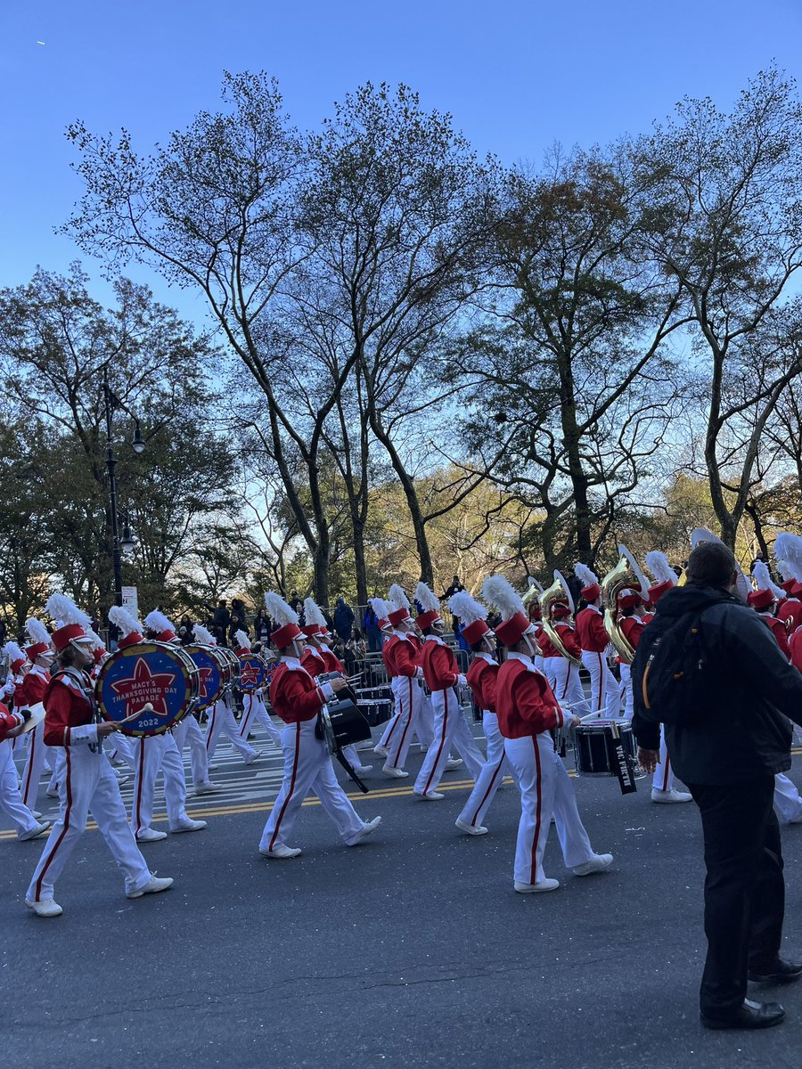 What an exciting day! So much to be thankful for! @GreenLevelBand #NYC #MacysThanksgivingDayParade