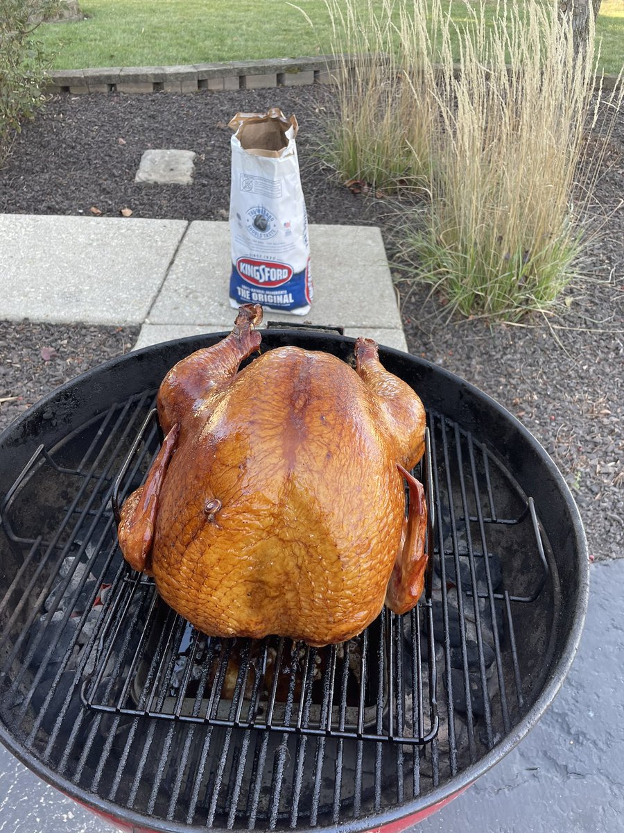 Happy Thanksgiving all! Nothing beats a Thanksgiving Turkey cooked on a @WeberGrills with @Kingsford charcoal!!! Best ever! 🦃🦃🦃🦃