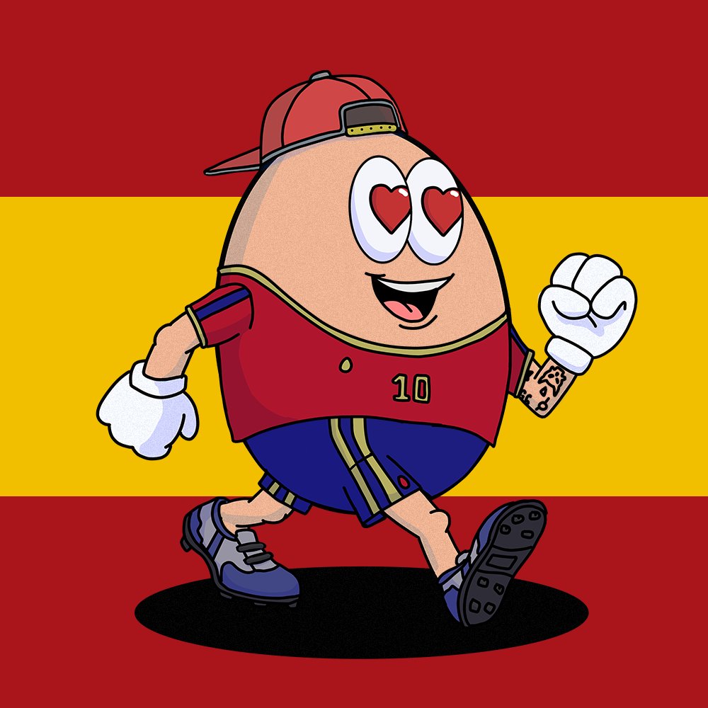 FRESHLY SPANISH EGG RECENTLY HATCHED!!!!

WHAT DO YOU THINK ABOUT THIS SPANISH PAL?!?!

HE LOOKS LIKE HE IS GOING TO SCORE A HAT TRICK!!!!

#WorldcupQatar2022 #NFTCommunity #NFTCollection #WorldCup