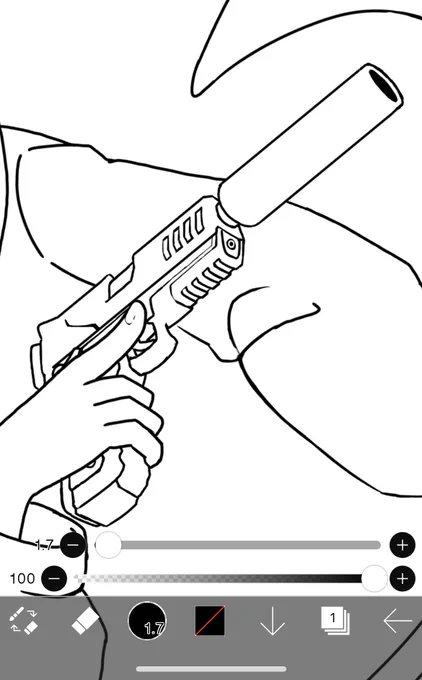 まだ板につかないけど銃描くのたのしいな…
昔教室でひたすら銃ばっか描いてた彼はイイ趣味してたんだな… 