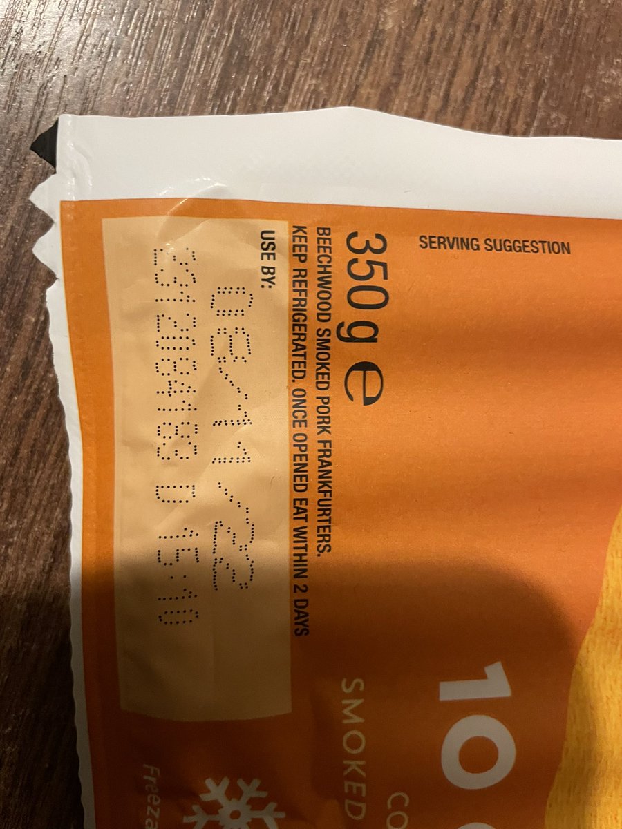 jodonks's tweet photo. @Morrisons just been to a local store and bought some hotdogs, I was just about to cook them and noticed they’re out of date, I’m just glad I did or  my daughter would’ve probably been quite ill!!! https://t.co/WZCO9oQCCV