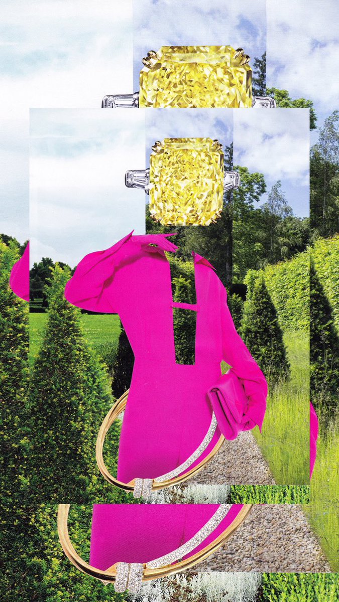 FASTTRASH's tweet photo. Shocking pink. 
#collage #art #fashion #jewelry #jewellery #pink #valentino #harrywinston https://t.co/usiD6nd0X2