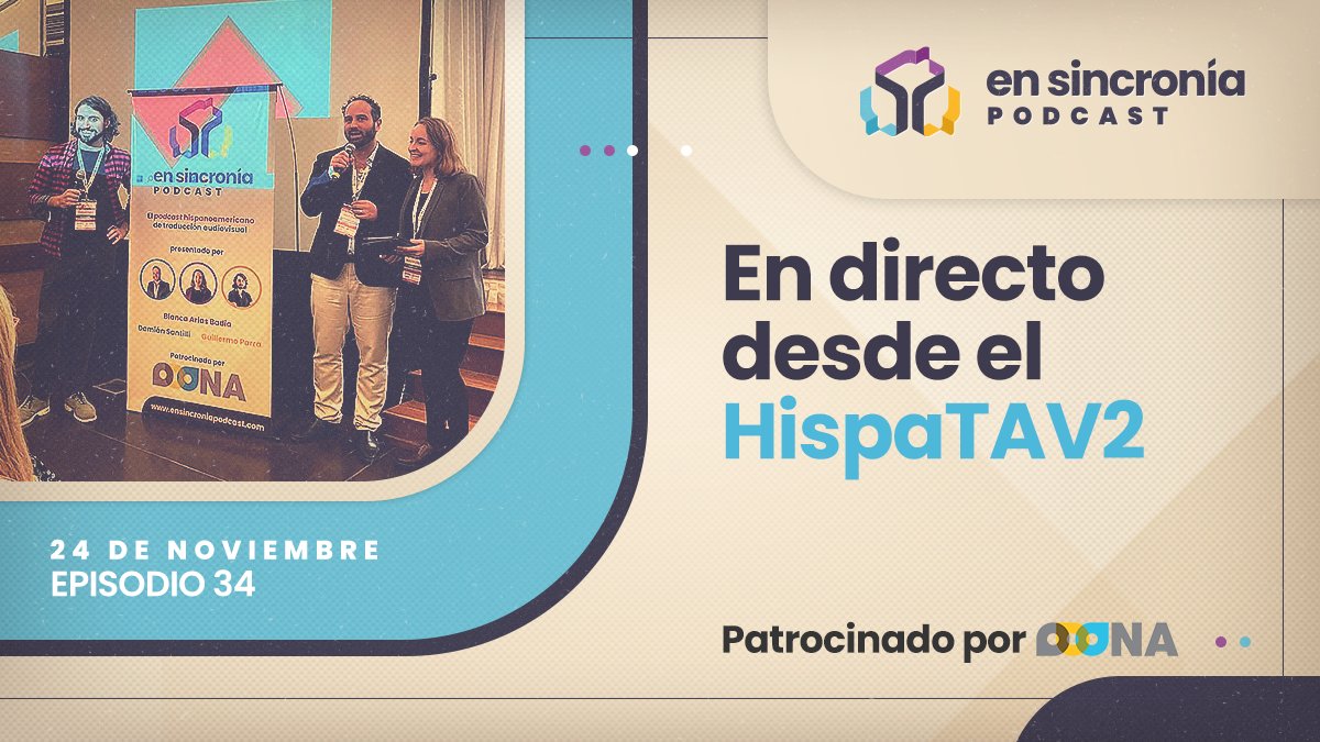 b_ariasbadia's tweet photo. 📢Hoy estrenamos tercera temporada de #ensincroníapódcast con la mesa redonda de cierre del #HispaTAV2, en la que participaron @pzabalbe, @GabyScandura, @JorgeDiazCintas y @quicorb. ¡Un primer episodio de lujo para volver a empezar por todo lo alto! https://t.co/oWrYk5hjwP