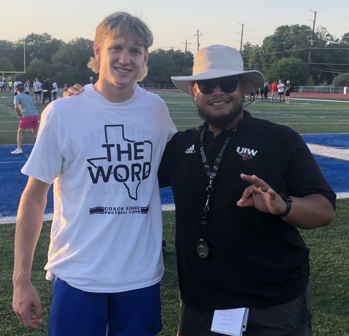 Reeves Baller (@ballerreeves) on Twitter photo After a great conversation with <a href="/DLcoachbeck/">Kevon Beckwith</a>, I am blessed to receive another D1 offer to play football at Incarnate Word University!
<a href="/UIWFootball/">UIW Football</a> <a href="/CoachPatke/">Jonathan Patke</a> <a href="/JasonWitten/">Jason Witten</a> <a href="/RossRoby1/">Ross Elliott Roby</a> <a href="/CoachShelton10/">Coach Shelton</a> <a href="/NavyOut/">Liberty Athletics</a> <a href="/WarriorStrongLC/">Liberty Sports Performance</a> <a href="/TXTopTalent/">TX TOP TALENT</a> <a href="/TXPrivateFBGuy/">Texas Private School Football</a> <a href="/NTXHSFB/">๐บ๐๐๐๐ ๎จ</a> <a href="/247Sports/">247Sports</a> After a great conversation with <a href="/DLcoachbeck/">Kevon Beckwith</a>, I am blessed to receive another D1 offer to play football at Incarnate Word University!
<a href="/UIWFootball/">UIW Football</a> <a href="/CoachPatke/">Jonathan Patke</a> <a href="/JasonWitten/">Jason Witten</a> <a href="/RossRoby1/">Ross Elliott Roby</a> <a href="/CoachShelton10/">Coach Shelton</a> <a href="/NavyOut/">Liberty Athletics</a> <a href="/WarriorStrongLC/">Liberty Sports Performance</a> <a href="/TXTopTalent/">TX TOP TALENT</a> <a href="/TXPrivateFBGuy/">Texas Private School Football</a> <a href="/NTXHSFB/">๐บ๐๐๐๐ ๎จ</a> <a href="/247Sports/">247Sports</a>