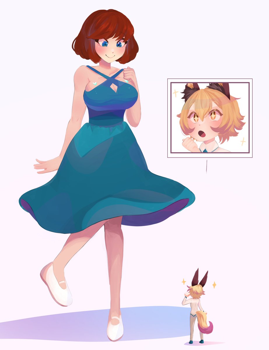 Commission for <a href="/LuckyFox101/">Lucky_Fox</a> !! #Sizetwitter #giantess #tiny