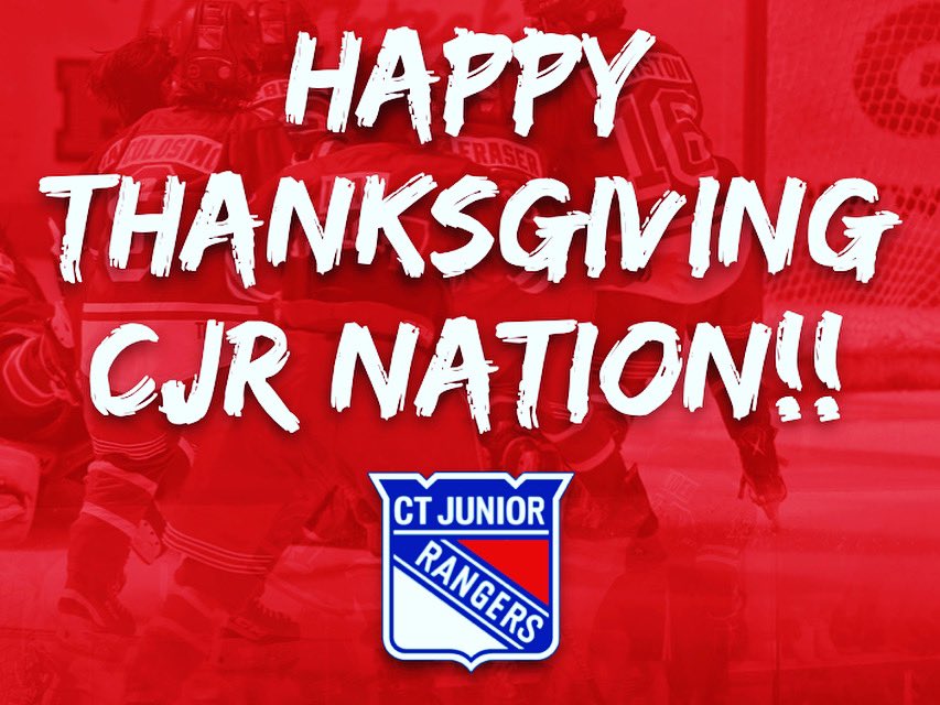 Happy Thanksgiving #CJR Nation! Lots to be thankful for. Enjoy this time with family, friends and hockey! #gobblegobble #thanksgiving #staylight