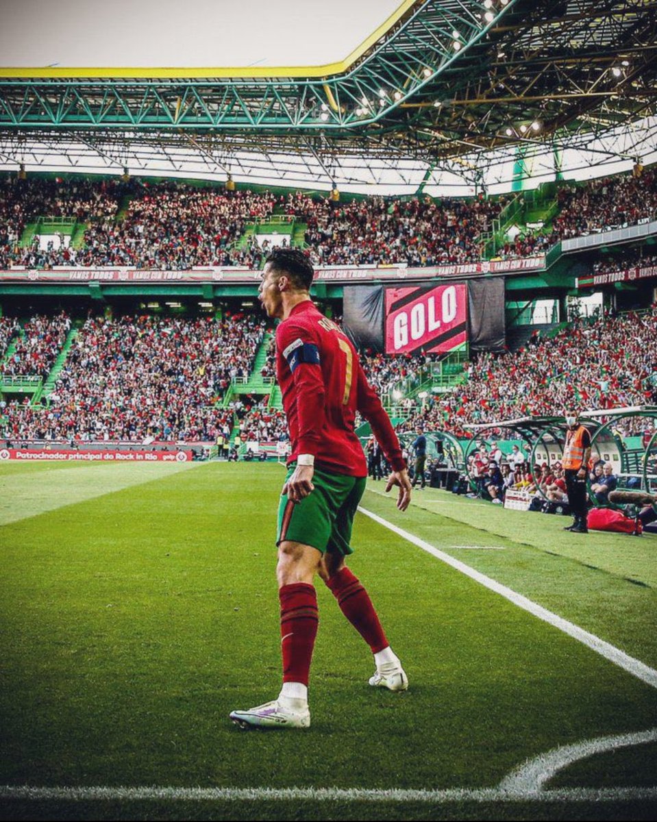 Abdullahtells's tweet photo. #Portugal BREAKING: Cristiano Ronaldo just became the first footballer in history to score in 5 World Cups. An astounding achievement. Congrats @Cristiano 👏👏 https://t.co/k7OFIt8dij