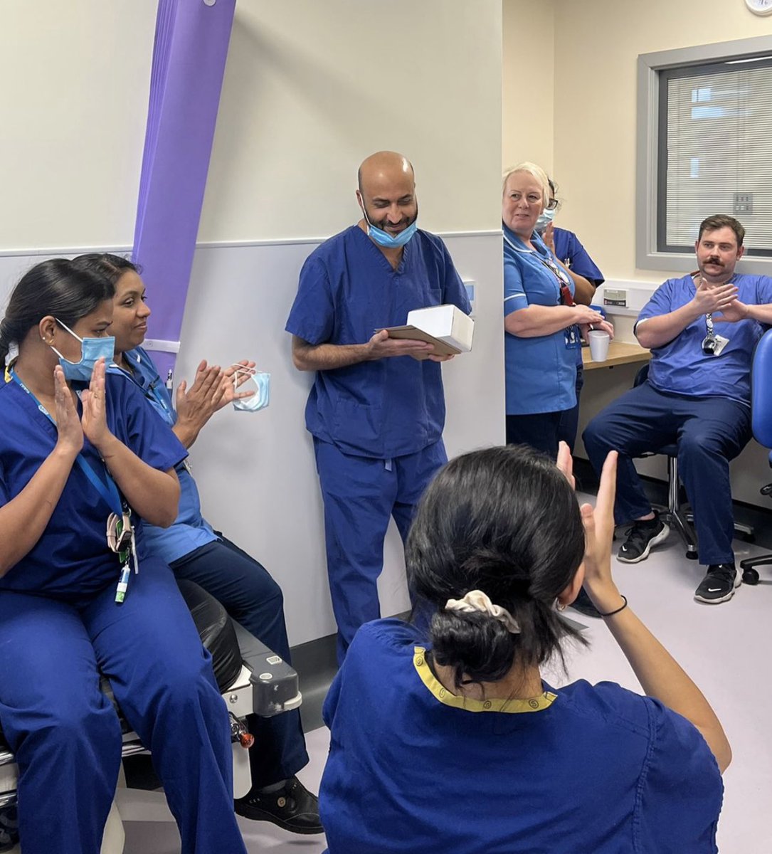LancsHospEndo's tweet photo. We bid a fond farewell to Shafi today π₯Ήπ₯Ή@LancsHospEndo @LancsHospitals he leaves us for pastures new, he will be a fanstastic addition to the team @ELHT_NHS # #Endoscopyunit #TeamendoCDH will miss you happy smiling face ππΌββοΈππ https://t.co/fUuM2sz7aw