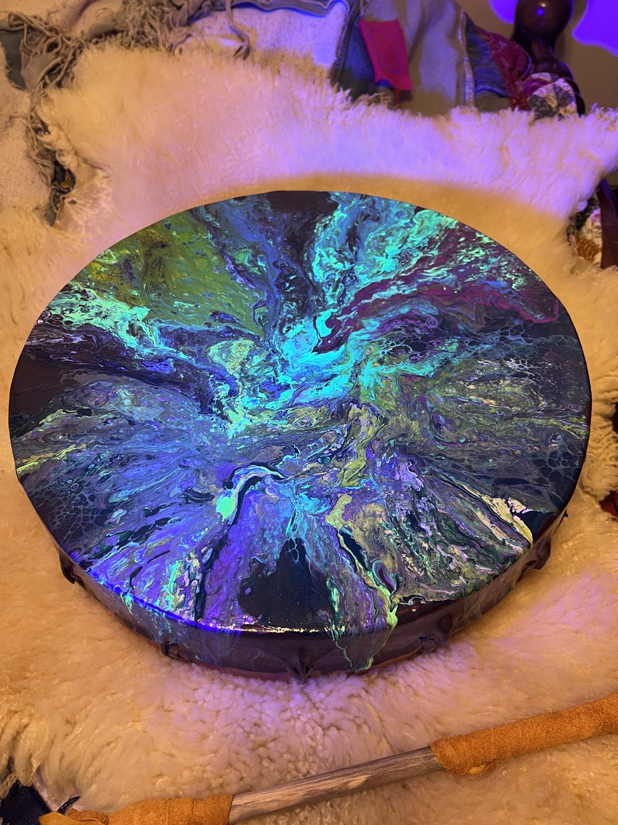 Another of our drum gifts has landed
<a href="/phatyfoods/">T Rex Ophora</a> thanks for being an excellent part of our community!

More to come as we get these shipped out to our community

some NFTs still available! Much work happening behind the scenes👀
#indigenousart #indigenous #nft #nfts #nftcommunity