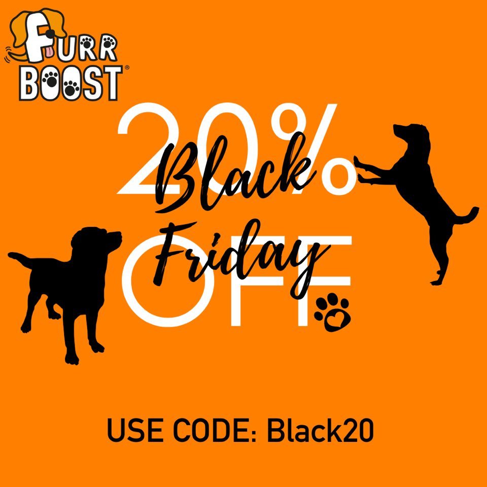 Black Friday has landed… to get 20% use the coupon code below.

furrboost.com/product/dog-dr…