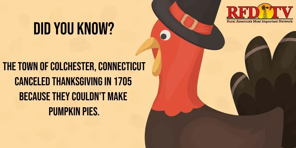 OfficialRFDTV's tweet photo. Can you imagine getting Thanksgiving canceled? We can't!

#AgTwitter #happythanksgiving https://t.co/q0nAho3GNd